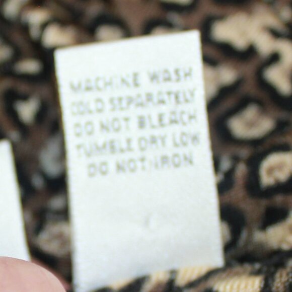#507 Chico's Travelers Leopard Print Dress Size 2 (12) - Picture 9 of 9